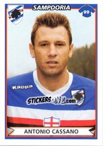 Sticker Antonio Cassano - Calciatori 2010-2011 - Panini