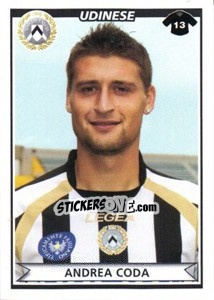 Sticker Andrea Coda - Calciatori 2010-2011 n. 465 - Panini