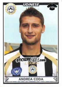 Figurina Andrea Coda - Calciatori 2010-2011 - Panini