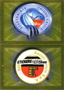 Figurina Scudetto (Albinoleffe - Ascoli) - Calciatori 2010-2011 - Panini