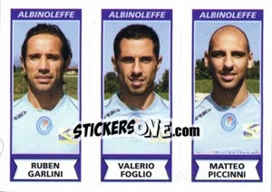 Cromo Ruben Garlini / Valerio Foglio / Matteo Piccinni - Calciatori 2010-2011 - Panini