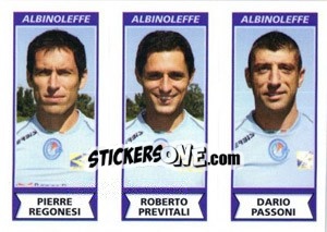 Figurina Pierre Regonesi / Roberto Previtali / Dario Passoni - Calciatori 2010-2011 - Panini