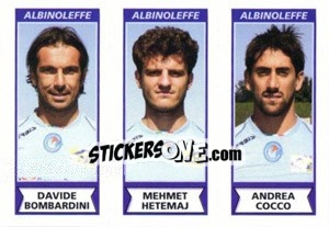 Sticker Davide Bombardini / Mehmet Hetemaj / Andrea Cocco - Calciatori 2010-2011 - Panini