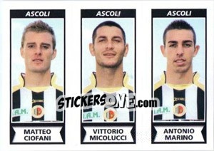 Cromo Matteo Ciofani / Vittorio Micolucci / Antonio Marino - Calciatori 2010-2011 - Panini