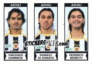 Sticker Vincenzo Sommese / Daniele Di Donato / Federico Moretti - Calciatori 2010-2011 - Panini