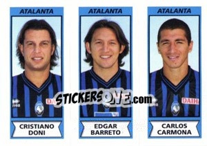 Sticker Cristiano Doni / Edgar Barreto / Carlos Carmona