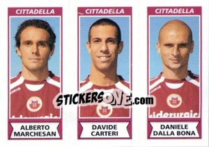 Cromo Alberto Marchesan / Davide Carteri / Daniele Dalla Bona - Calciatori 2010-2011 - Panini