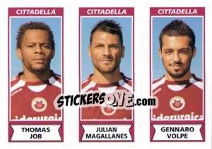 Sticker Thomas Job / Julian Magallanes / Gennaro Volpe - Calciatori 2010-2011 n. 508 - Panini