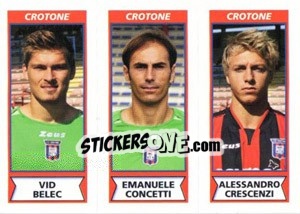 Sticker Vid Belec / Emanuele Concetti / Alessandro Crescenzi - Calciatori 2010-2011 n. 513 - Panini