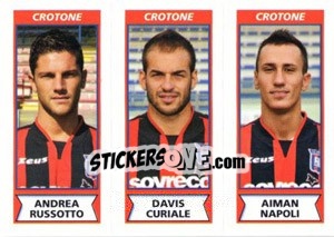 Cromo Andrea Russotto / Davis Curiale / Aiman Napoli - Calciatori 2010-2011 - Panini