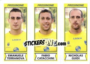 Sticker Emanuele Terranova / Fabio Catacchini / Nicholas Guidi - Calciatori 2010-2011 n. 529 - Panini