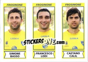 Sticker Simone Basso / Francesco Lodi / Caetano Calil - Calciatori 2010-2011 n. 532 - Panini
