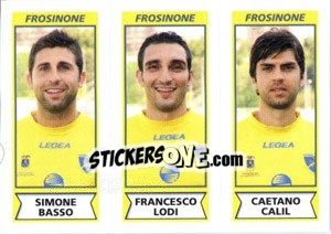 Cromo Simone Basso / Francesco Lodi / Caetano Calil - Calciatori 2010-2011 - Panini