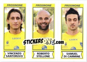 Figurina Vincenzo Santoruvo / Roberto Stellone / Samuel Di Carmine - Calciatori 2010-2011 - Panini