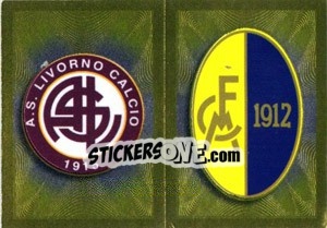 Sticker Scudetto (Livorno - Modena) - Calciatori 2010-2011 n. 541 - Panini