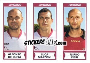 Sticker Alfonso De Lucia / Luca Mazzoni / Mirko Pieri - Calciatori 2010-2011 n. 543 - Panini