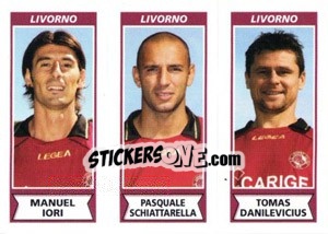 Sticker Manuel Iori / Pasquale Schiattarella / Tomas Danilevicius - Calciatori 2010-2011 n. 547 - Panini