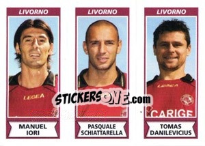 Cromo Manuel Iori / Pasquale Schiattarella / Tomas Danilevicius - Calciatori 2010-2011 - Panini