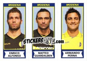 Sticker Enrico Alfonso / Matteo Guardalben / Armando Perna - Calciatori 2010-2011 n. 550 - Panini