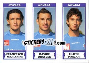 Sticker Francesco Marianini / Davide Drascek / Filippo Porcari - Calciatori 2010-2011 n. 561 - Panini