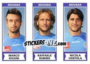Cromo Marco Rigoni / Raffaele Rubino / Nicola Ventola - Calciatori 2010-2011 - Panini