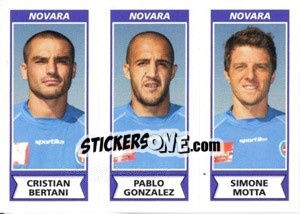 Sticker Cristian Bertani / Pablo Gonzalez / Simone Motta - Calciatori 2010-2011 n. 563 - Panini