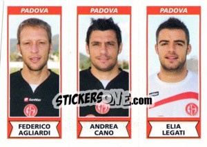 Sticker Federico Agliardi / Andrea Cano / Elia Legati - Calciatori 2010-2011 - Panini