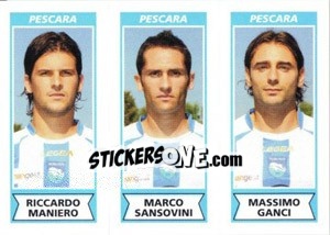 Sticker Riccardo Maniero / Marco Sansovini / Massimo Ganci - Calciatori 2010-2011 - Panini