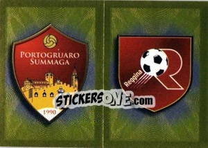 Sticker Scudetto (Portogruaro - Reggina) - Calciatori 2010-2011 n. 586 - Panini