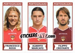 Sticker Francesco Rossi / Alberto Marcato / Filippo Cristante - Calciatori 2010-2011 - Panini