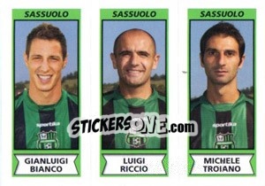 Sticker Gianluigi Bianco / Luigi Riccio / Michele Troiano - Calciatori 2010-2011 n. 605 - Panini