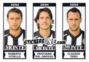 Sticker Roberto Vitiello / Cristiano Del Grosso / Claudio Terzi - Calciatori 2010-2011 n. 611 - Panini