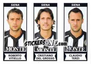 Cromo Roberto Vitiello / Cristiano Del Grosso / Claudio Terzi - Calciatori 2010-2011 - Panini