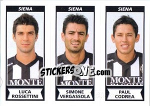Sticker Luca Rossettini / Simone Vergassola / Paul Codrea - Calciatori 2010-2011 n. 612 - Panini