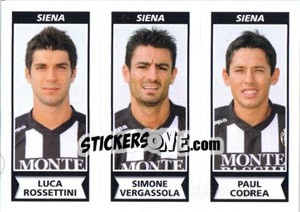 Figurina Luca Rossettini / Simone Vergassola / Paul Codrea - Calciatori 2010-2011 - Panini