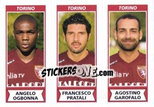 Sticker Angelo Ogbonna / Francesco Pratali / Agostino Garofalo - Calciatori 2010-2011 n. 619 - Panini