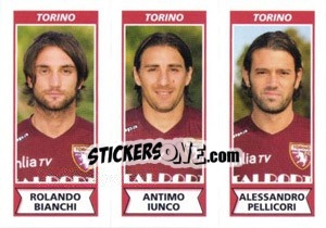 Figurina Rolando Bianchi / Antimo Iunco / Alessandro Pellicori - Calciatori 2010-2011 - Panini