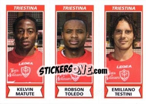 Cromo Kelvin Matute / Robson Toledo / Emiliano Testini - Calciatori 2010-2011 - Panini