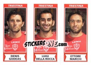 Sticker Denis Godeas / Luigi Della Rocca / Ettore Marchi - Calciatori 2010-2011 n. 630 - Panini