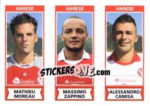 Figurina Mathieu Moreau / Massimo Zappino / Alessandro Camisa - Calciatori 2010-2011 - Panini