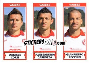 Cromo Daniele Corti / Alessandro Carrozza / Gianpietro Zecchin - Calciatori 2010-2011 - Panini