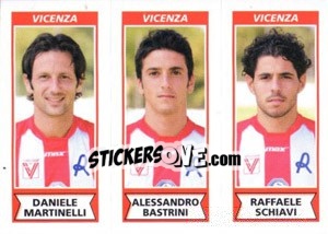 Cromo Daniele Martinelli / Alessandro Bastrini / Raffaele Schiavi - Calciatori 2010-2011 - Panini