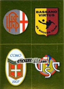 Cromo Scudetto (Alessandria - Bassano - Como - Cremonese) - Calciatori 2010-2011 - Panini