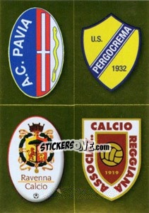 Cromo Scudetto (Pavia - Pergocrema - Ravenna - Reggiana) - Calciatori 2010-2011 - Panini