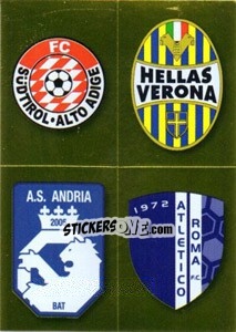 Sticker Scudetto (Sudtirol/Alto Adige - Verona - Andria - Atletico Roma) - Calciatori 2010-2011 n. 659 - Panini