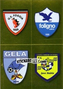 Sticker Scudetto (Foggia - Foligno - Gela - Juve Stabia) - Calciatori 2010-2011 n. 665 - Panini