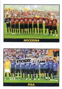 Figurina Squadra (Nocerina - Pisa) - Calciatori 2010-2011 - Panini