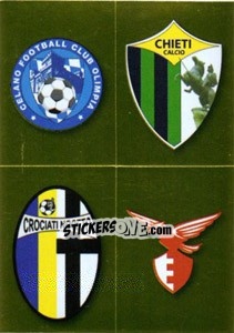 Cromo Scudetto (Celano - Chieti - Crociati Noceto - Fano) - Calciatori 2010-2011 - Panini