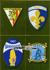 Sticker Scudetto (Poggibonsi - Prato - Sangiovannese - San Marino)