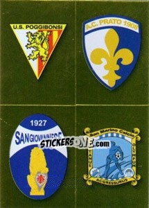 Figurina Scudetto (Poggibonsi - Prato - Sangiovannese - San Marino)